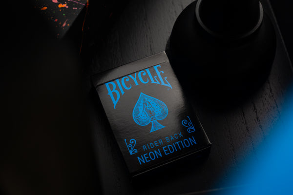 Bicycle Cool-Blue Neon Rider Back Deck Playing Cards