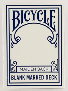 Bicycle Blank Marked Deck Maiden Back Playing Cards