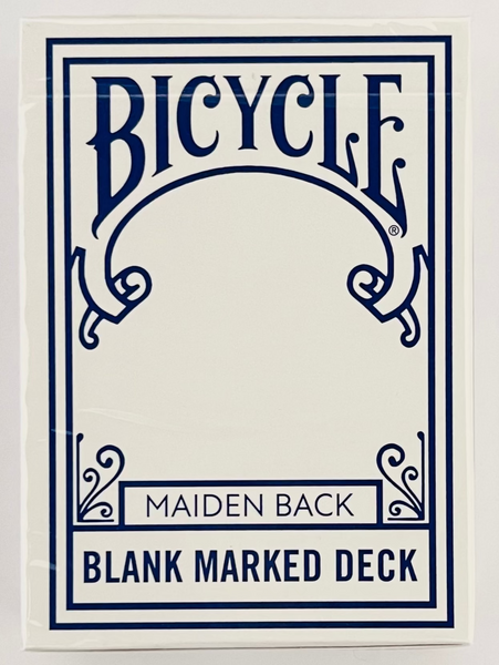 Bicycle Blank Marked Deck Maiden Back Playing Cards