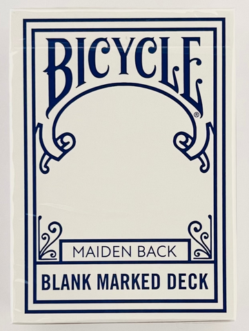 Bicycle Blank Marked Deck Maiden Back Playing Cards