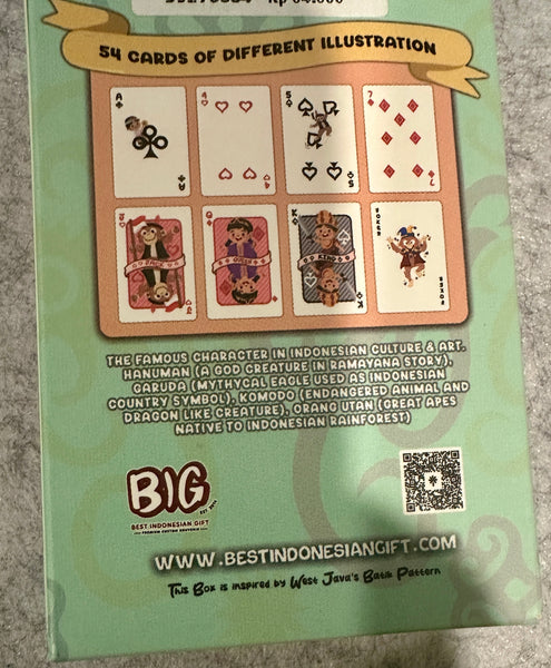 Nusantara Playing Cards [Indonesia Import] 100% Plastic