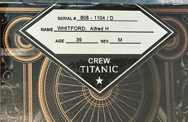 Bicycle Titanic Playing Cards White Star Line Crew Titanic Death Version Deck