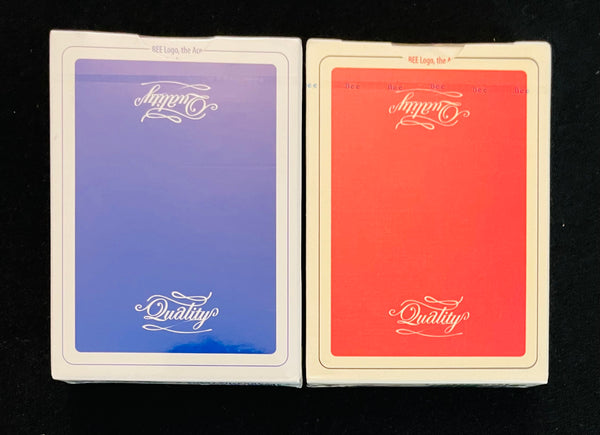 Bee Standard Cardistry 1902 Red & Blue Playing Cards Deck Set