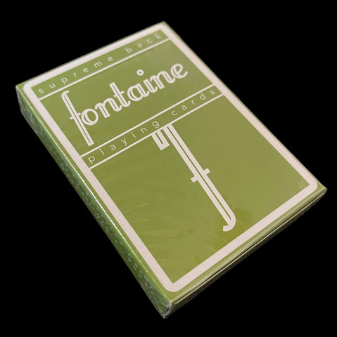 Fontaine Supreme Back Green Playing Cards