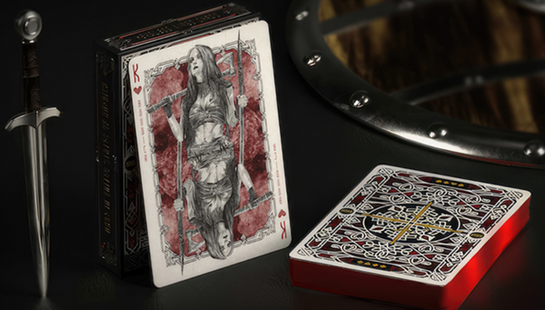 Warrior Women (Red Gilded) Limited Edition Playing Cards by Headless Kings