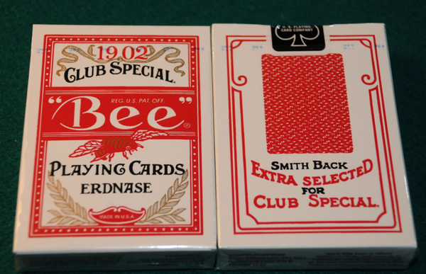 Bee 1902 Erdnase Red Smith Back No.2 Playing Cards