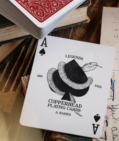 Vintage Copperhead Playing Cards