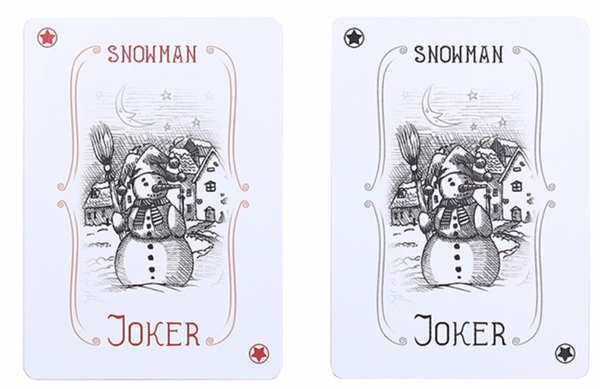Bicycle Snowman Back Playing Cards