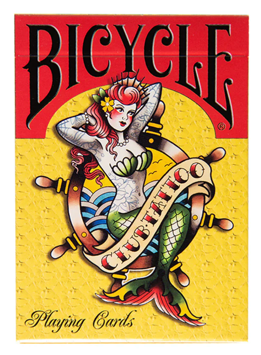 Bicycle Club Tattoo Mermaid Playing Cards RARE Deck Card Addiction