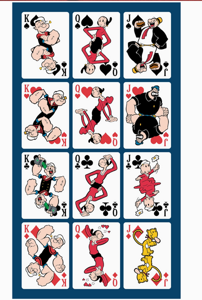 Bicycle Limited Edition Popeye the Sailor Man Playing Cards