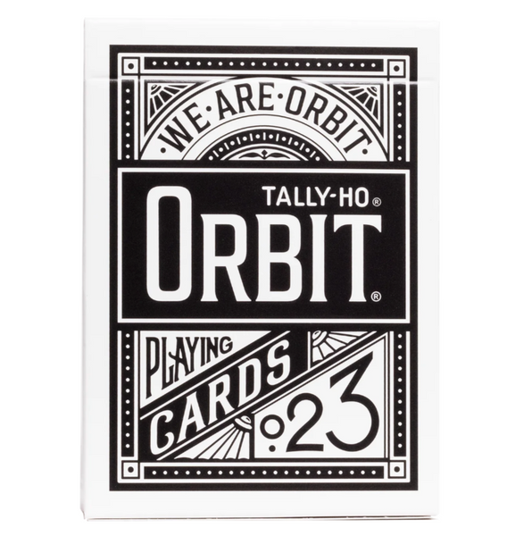 Tally-Ho x Orbit Black (Cardtopia Seal) Playing Cards