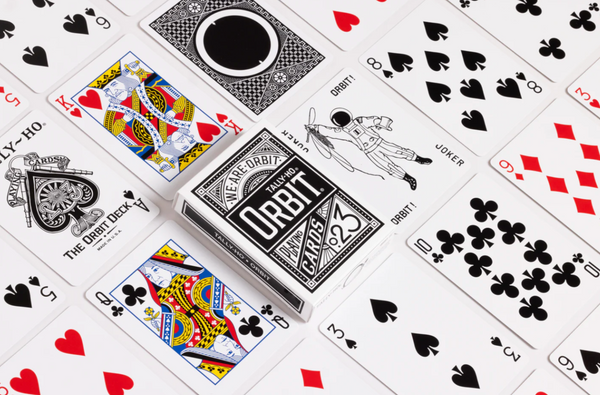 Tally-Ho x Orbit Black (Cardtopia Seal) Playing Cards