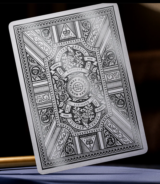 James Bond Silver Foil Edition Double 007 Playing cards