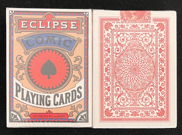 Eclipse Comic Red Reproduction Replica Tax Stamp Seal Playing Cards