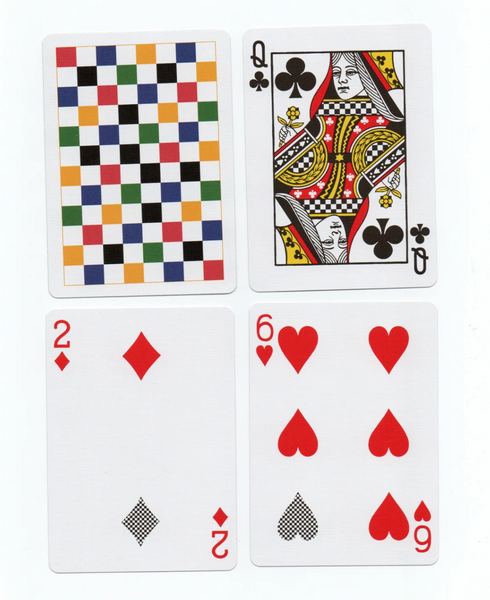 Anyone Worldwide Multi Color Checkerboard Playing Cards