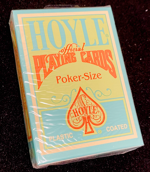Hoyle Green Back Orange Pips Playing Cards
