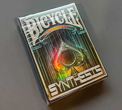 Bicycle Synthesis (Blue) Playing Cards by Albino Dragon