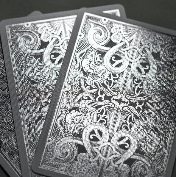 SILVER GATORBACKS by David Blaine Playing cards