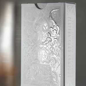 Silver Gatorbacks Playing Cards by David Blaine