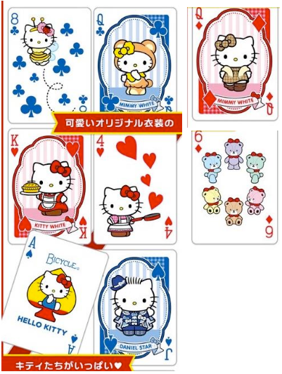 Bicycle Sanrio Hello Kitty Summer Playing Cards [Japan Import]