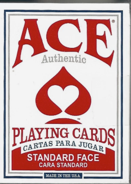 Ace Authentic Playing Cards Blu or Red Deck