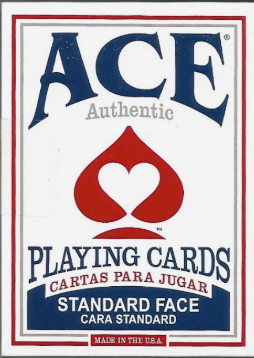 Ace Authentic Playing Cards Blu or Red Deck
