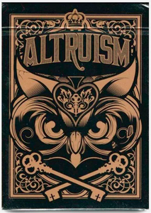Altruism Black Or White Playing Cards