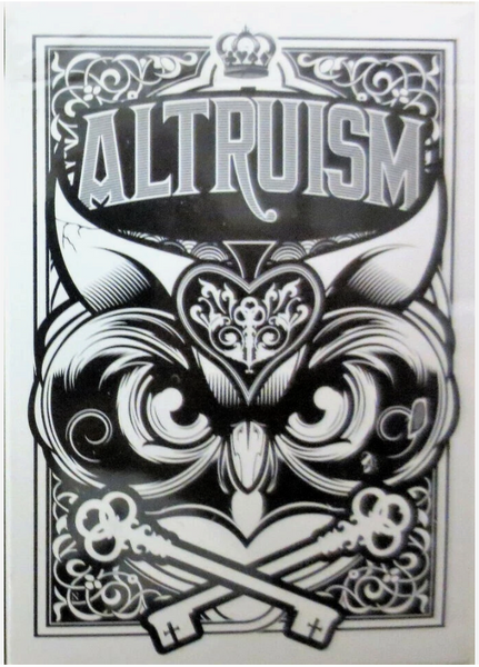 Altruism Black Or White Playing Cards