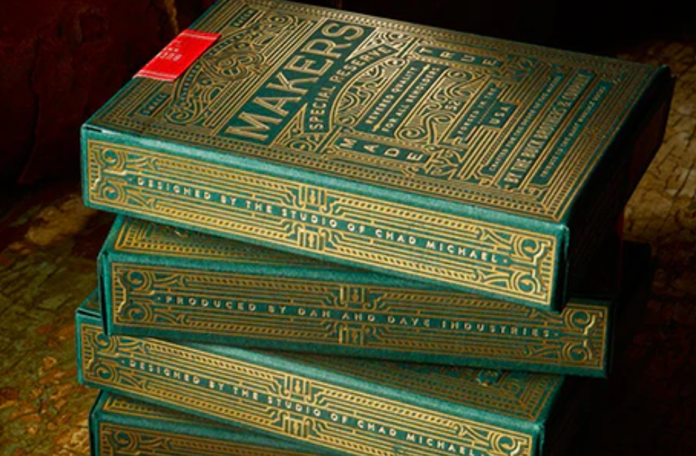 Makers Special Reserve Green Edition Playing Cards by Dan and Dave