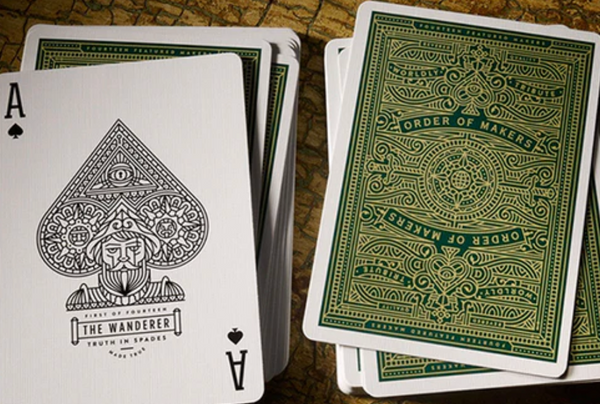 Makers Special Reserve Green Edition Playing Cards by Dan and Dave