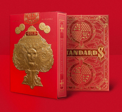 Red Gold Standards Playing Cards