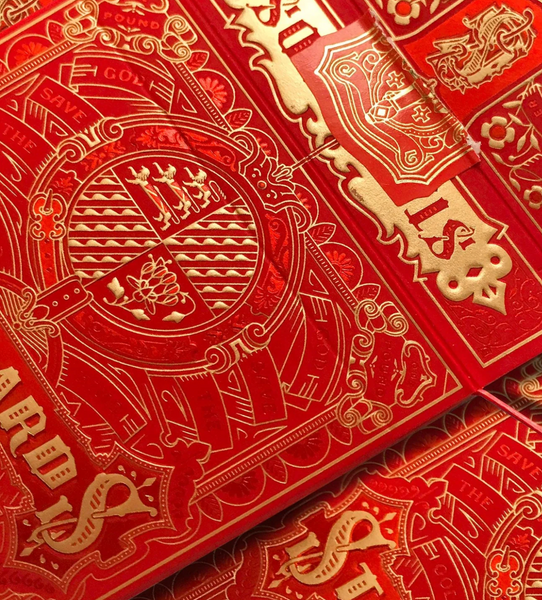 Red Gold Standards Playing Cards
