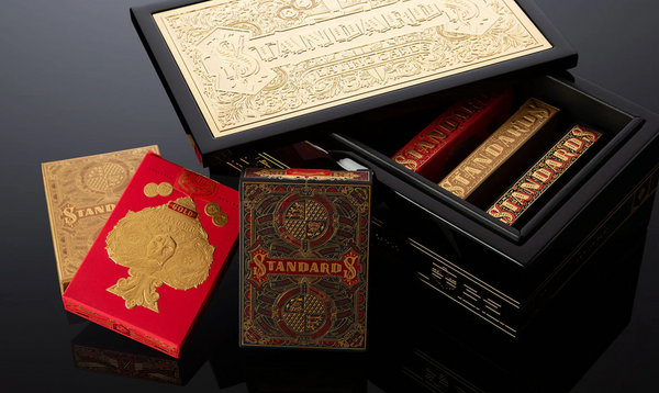 Red Gold Standards Playing Cards