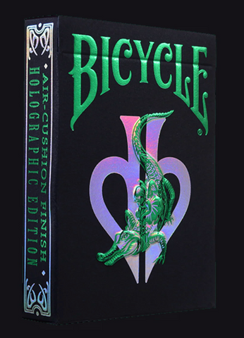 Bicycle Gator back David Blaine Metalluxe Holographic Playing Cards