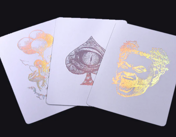 Bicycle Gator back David Blaine Metalluxe Holographic Playing Cards