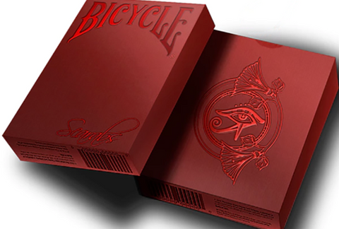 Bicycle Scarab (Ruby Ltd Ed) Playing Cards by Crooked Kings