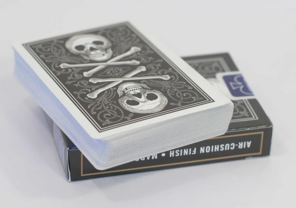 Bicycle Professional Skull & Bones Black Playing Cards