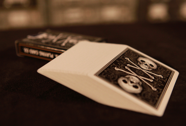 Bicycle Professional Skull & Bones Black Playing Cards