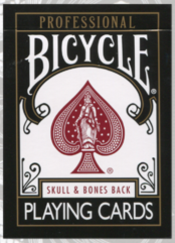 Bicycle Professional Skull & Bones Black Playing Cards