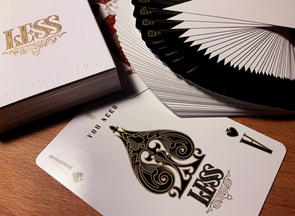 Less Gold Edition Playing Cards by Lotrek