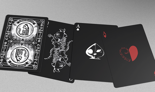Schrodinger's Cat: Dead Black Edition Playing Cards
