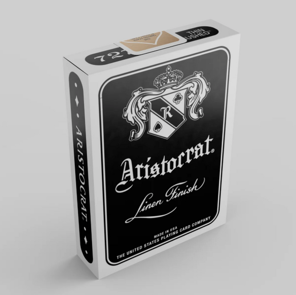Aristocrat 727 Black [Thin Crushed] Playing Cards