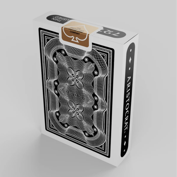 Aristocrat 727 Black [Thin Crushed] Playing Cards