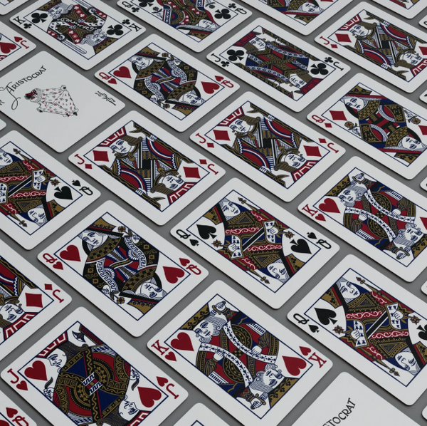 Aristocrat 727 Black [Thin Crushed] Playing Cards