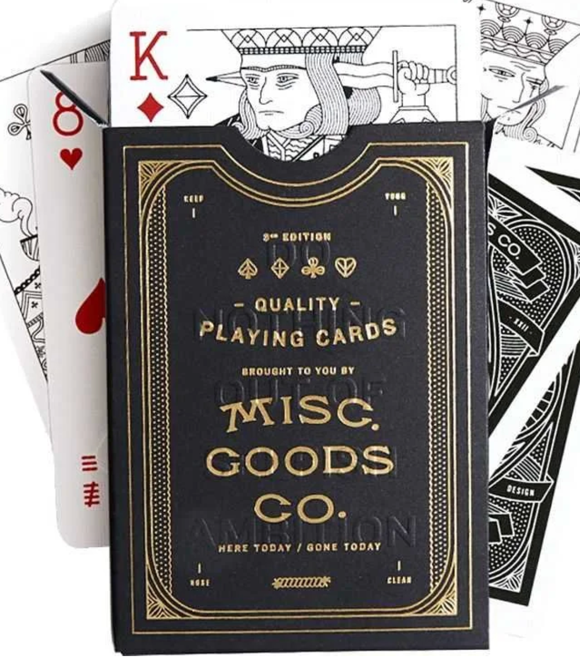 Misc Goods Co. Black 3rd Edition Playing Cards