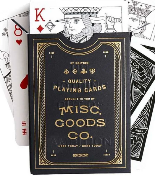 Misc Goods Co. Black 3rd Edition Playing Cards