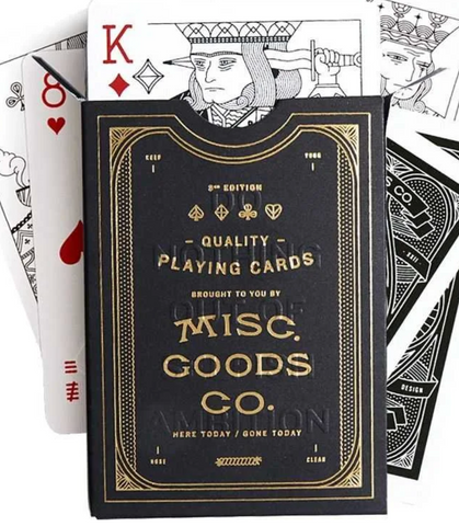 Misc Goods Co. Black 3rd Edition Playing Cards