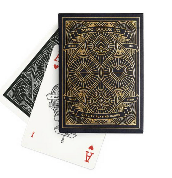 Misc Goods Co. Black 3rd Edition Playing Cards