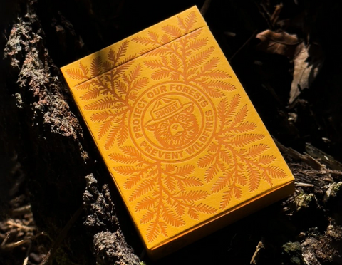 Smokey Bear Yellow Playing Cards by Art of Play