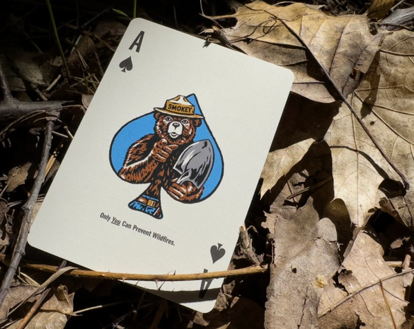Smokey Bear Yellow Playing Cards by Art of Play